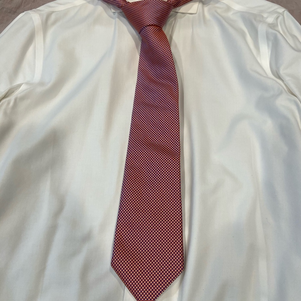 Men’s necktie - Charles Tyrwhitt - orange and blue